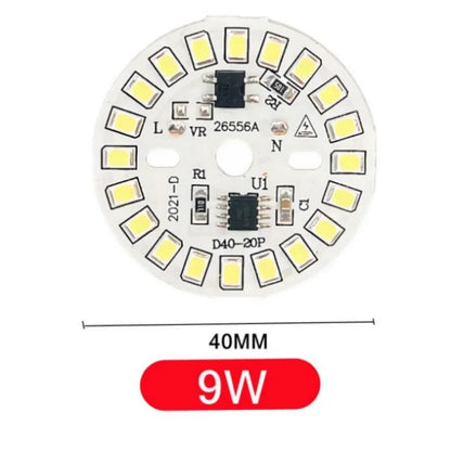 LED Bulb Patch Lamp SMD Plate Circular Module Light Source Plate For Bulb Light AC 220V Led Chip Spotlight Downlight LED Lamp