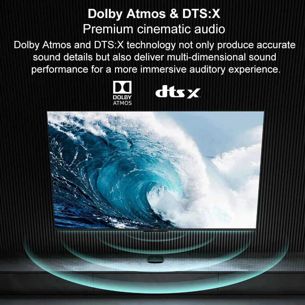 Xiaomi TV Box S 3nd Gen Global Version 2G RAM 32G ROM 4K UHD Dolby Vision HDR10+ Google TV WIFI 6  BT5.2 Google Assistant