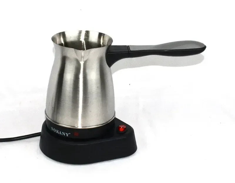 600W Turkish Electric Coffee Maker, 500ml Detached Italian Moka Pot, Stainless Steel Material, Arabic Portable Espresso Machine