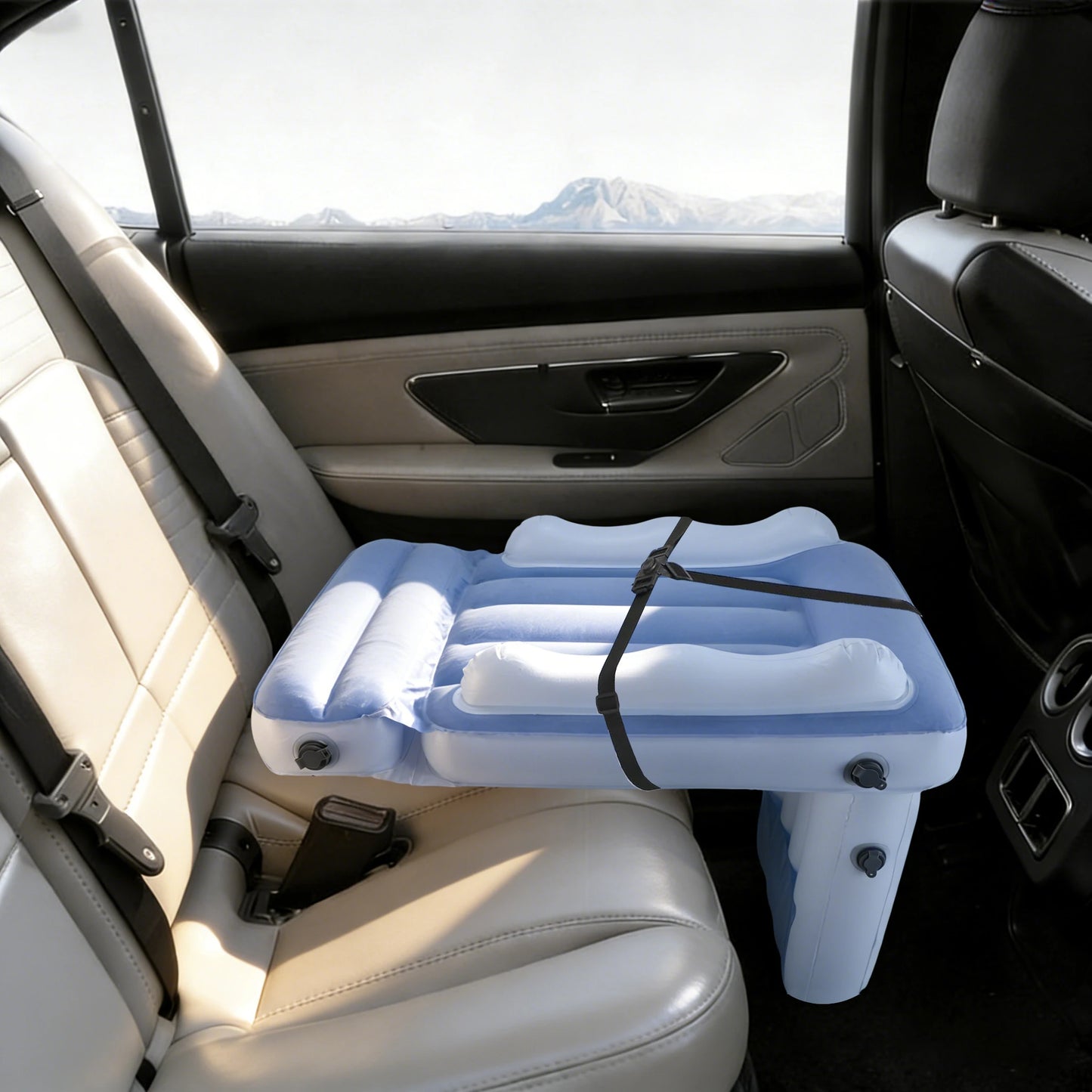 Inflatable Toddler Airplane Bed - Inflatable Kids Air Plane Bed Airplane Seat Extender for Toddlers Flight Sleep