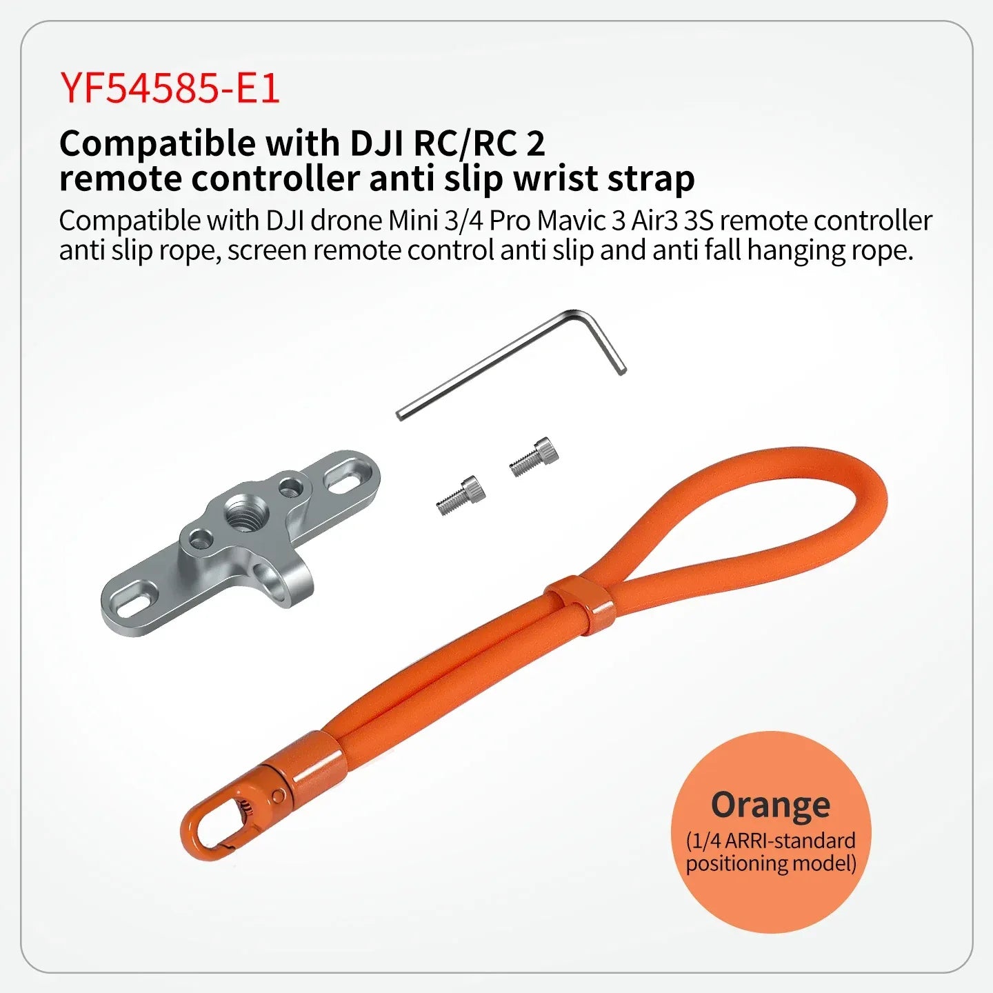 Remote Controller Metal Hook Holder Buckle Bracket Silicone Wrist Strap for DJI Mini 4 3 Pro Drone for DJI RC/RC2 Transmitter
