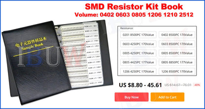100PCS=5 colors x 20pcs 5050 5703 1210 1206 0805 0603 LED Diode Assortment SMD LED Diode Kit Green/ RED / White / Blue / Yellow