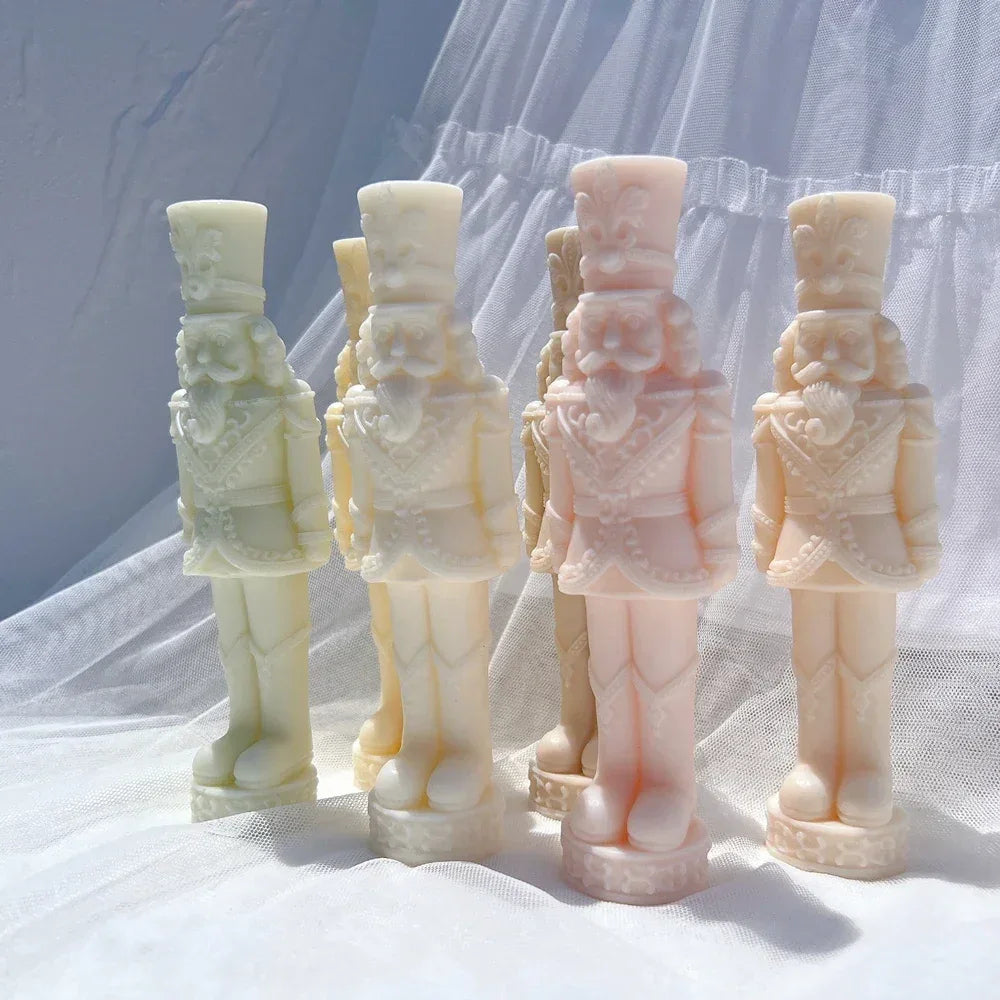 Nutcracker Silicone Candle Mold Dinner Soy Wax Silicone Mould Christmas Ornaments Christmas Decor Silicone Mold