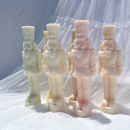 Nutcracker Silicone Candle Mold Dinner Soy Wax Silicone Mould Christmas Ornaments Christmas Decor Silicone Mold