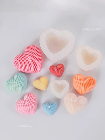 Love Silicone Mold Heart Soap Candle Making Supplies Mould Mousse Cake DIY Wedding Chocolate Baking Decor Valentine's Day Gifts