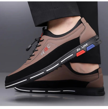 Extra Large Men's Shoes Casual Soft Bottom Leather Spring Autumn New Style 46 47 48 Trendy Shoes Comfortable Rubber Sole