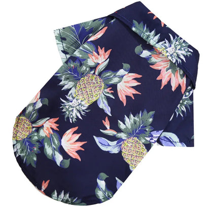 Hawaiian Style Pet Dog Clothe Summer SandBeach Dog Shirts for Small Medium Dogs Puppy Cat Clothing Ropa Perro Pug French Bulldog