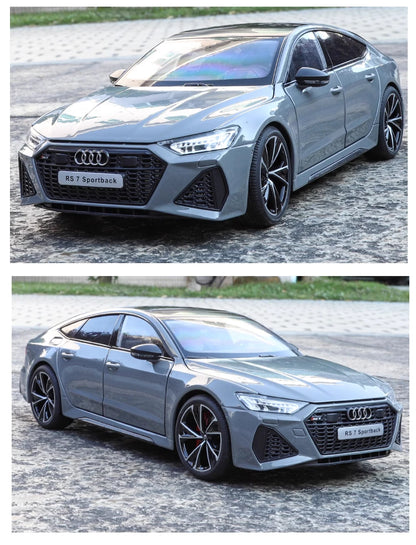 Simulation 1:18 AUDI RS7 Sportback Alloy Car Model Children Toy Vehicle Collectibles Miniature Voiture Home Decor Birthday Gift