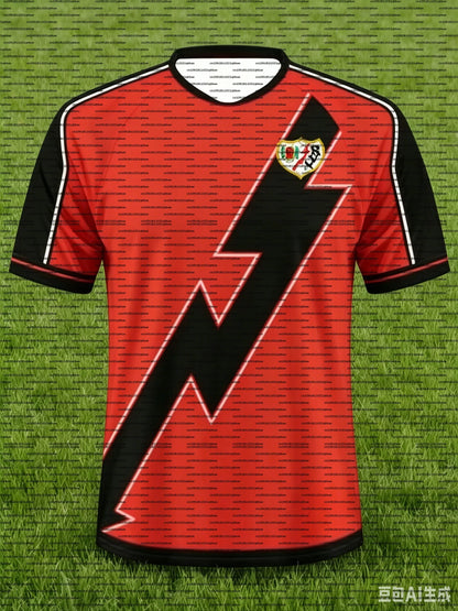 New Surfing T-shirt Rayo Vallecano Home Shirt Adults Tee Street Style Quick Dry Training Fitness Top Casual Sportswear Kids Tees