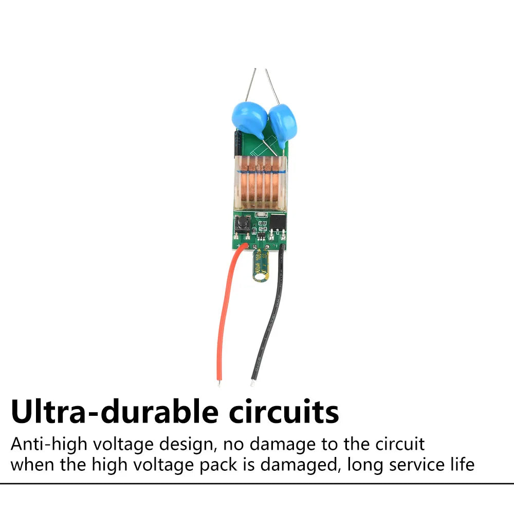 DC 3.3V-5V to DC 15-30KV Arc Igniter High Voltage Module No-load High Power High Voltage Booster Module Adjustable Voltage Coil