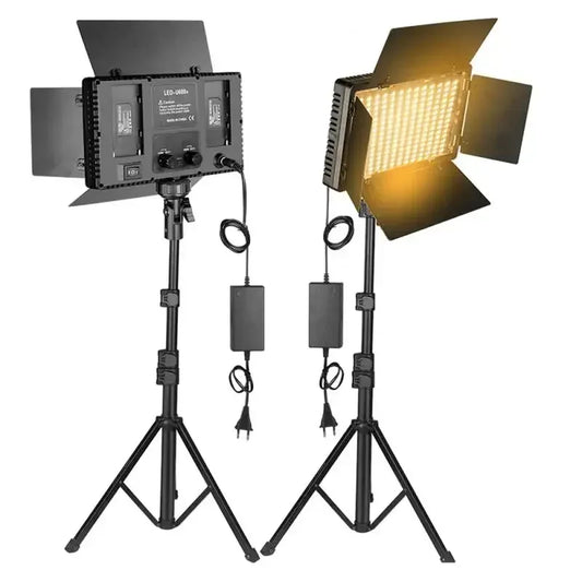 U800+ LED Video Light Photo Studio Lamp Bi-Color 2500K-8500k Dimmable with Remote for Video Recording Para Without Tripod Stand