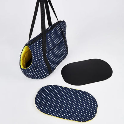 Portable Pet Carrier Bag - Breathable Mesh Winter Warm Foldable Shoulder Handheld Bag, for Small-medium Dogs Cats
