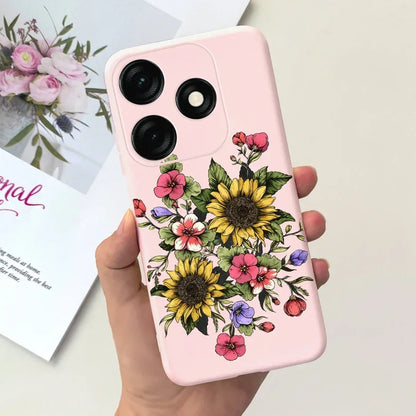 For Tecno Spark 20 Case Spark 20C BG7n Prety Girls Butterfly Painted Phone Case For Tecno Spark 20 Pro Spark20 C Soft TPU Fundas