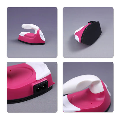 Garment Iron Mini Handheld Garment Iron Non-Stick Portable Electronic Iron for DIY Art and Craft with US Plug Mini Garment Iron