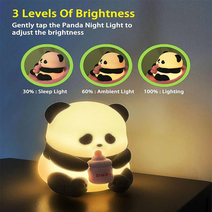 Cute Axolotl Night Light Silicone Nursery Sleeping Lamp Touch Control Nightlights USB Rechargeable Table Lamp for Baby Child