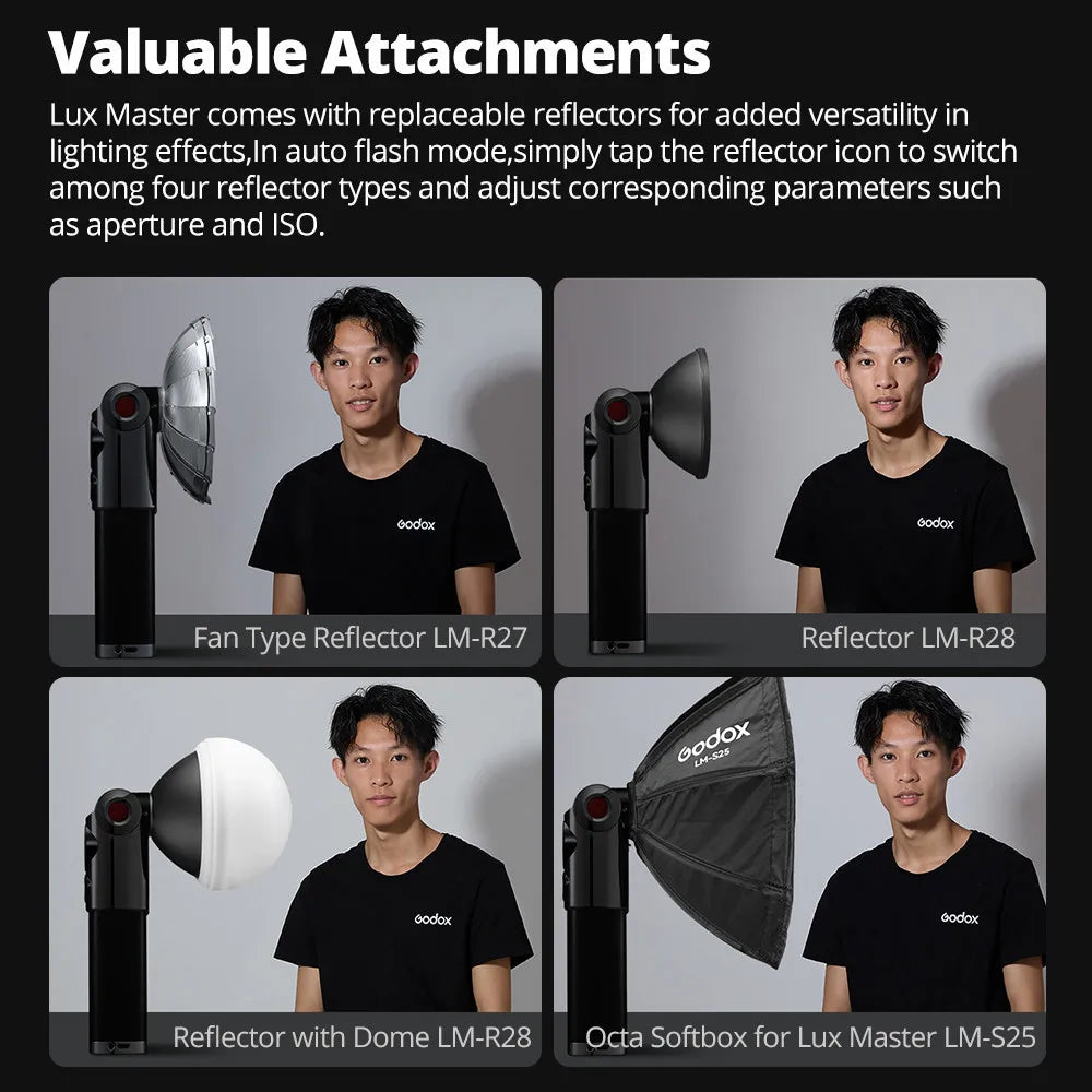 Godox Lux Master Retro Camera Flash Portable for Canon Sony Nikon Fuji Olympus Leica Pentax