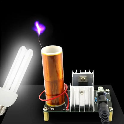 ABKI-Mini For Tesla Coil Kit Transmission DC 15-24V DIY Kits 15W Music Tesla Coil Plasma Speaker For Tesla Coil DIY Kits