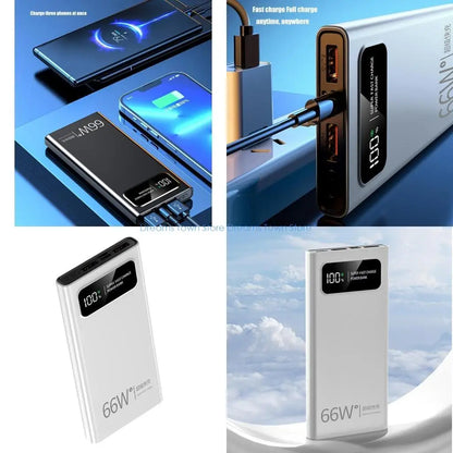 HX6A Fast 66W Mobile Power Adapter 20000/30000/40000mAh Battery