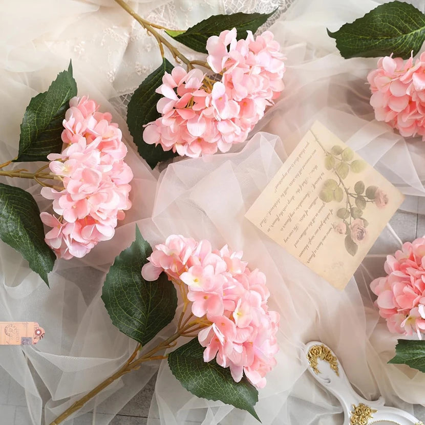 Artificial Flowers 1 Bundle Silk Hydrangea Wedding Decorative Bridal Accessories Clearance Festival Decor Vases Home Diy Bouquet