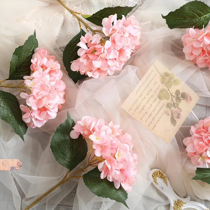 Artificial Flowers 1 Bundle Silk Hydrangea Wedding Decorative Bridal Accessories Clearance Festival Decor Vases Home Diy Bouquet