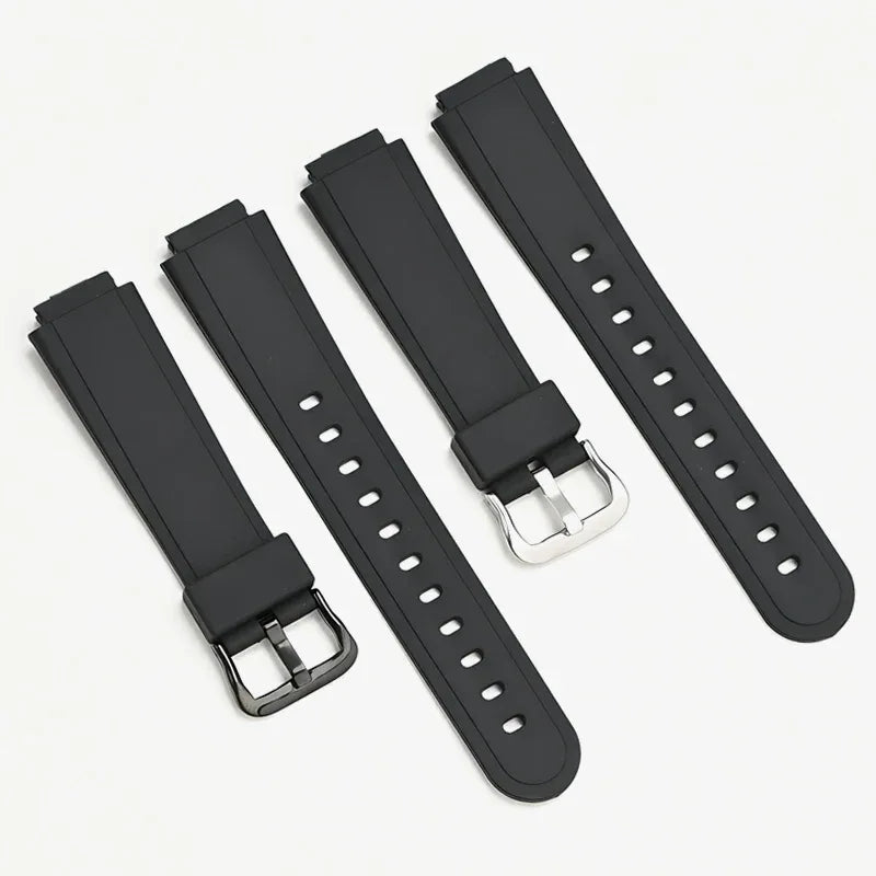 Resin Strap for Casio  AW-90H Sport Waterproof Stainless Steel Buckle Men's Rubber Replace Band Bracelet Watch Accessories