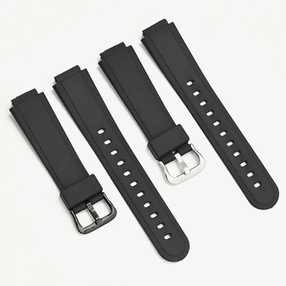 Resin Strap for Casio  AW-90H Sport Waterproof Stainless Steel Buckle Men's Rubber Replace Band Bracelet Watch Accessories