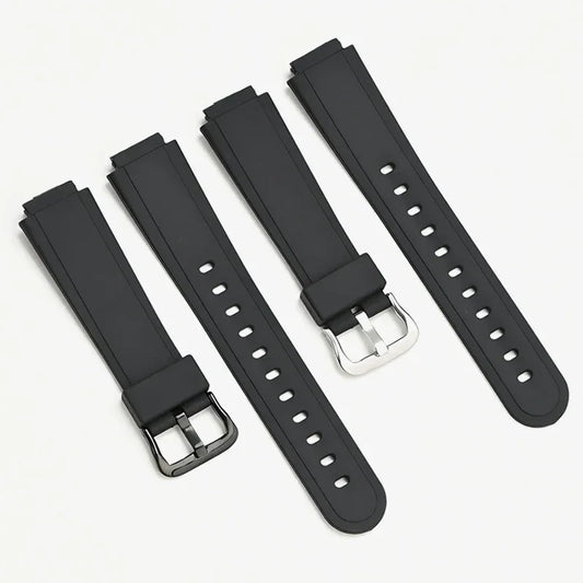 Resin Strap for Casio  AW-90H Sport Waterproof Stainless Steel Buckle Men's Rubber Replace Band Bracelet Watch Accessories