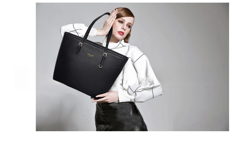 Women Large Capacity Bucket Tote Bag Shoulder Handbag Mommy Bag Work Travel Casual Purse