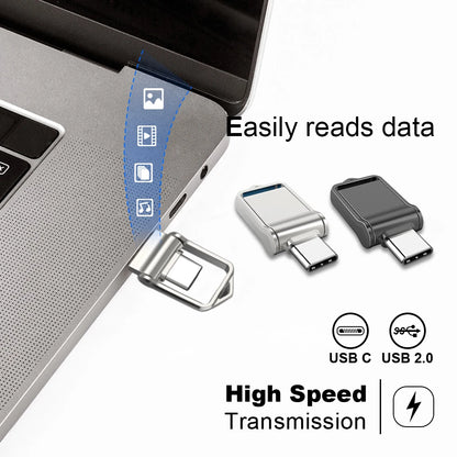 2 In1 Mini OTG Type C Pen Drive Usb2.0 Memory Stick 16GB 32GB 8GB Usb Flash Card 128GB 256GB 512GB Type-C Pendrive