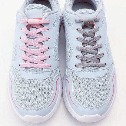 Metal Capsule Buckle Shoelaces without ties Sneaker Flats Elastic Laces Kids Adult Quick Lace On/Off Shoelace 1Pair/2Pair