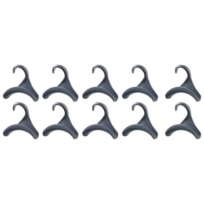 3-20pcs Widen Plastics Hanger Connection Hook Stackable Space Saving Storage Multifunctional Bag and Hat Hanging Rack