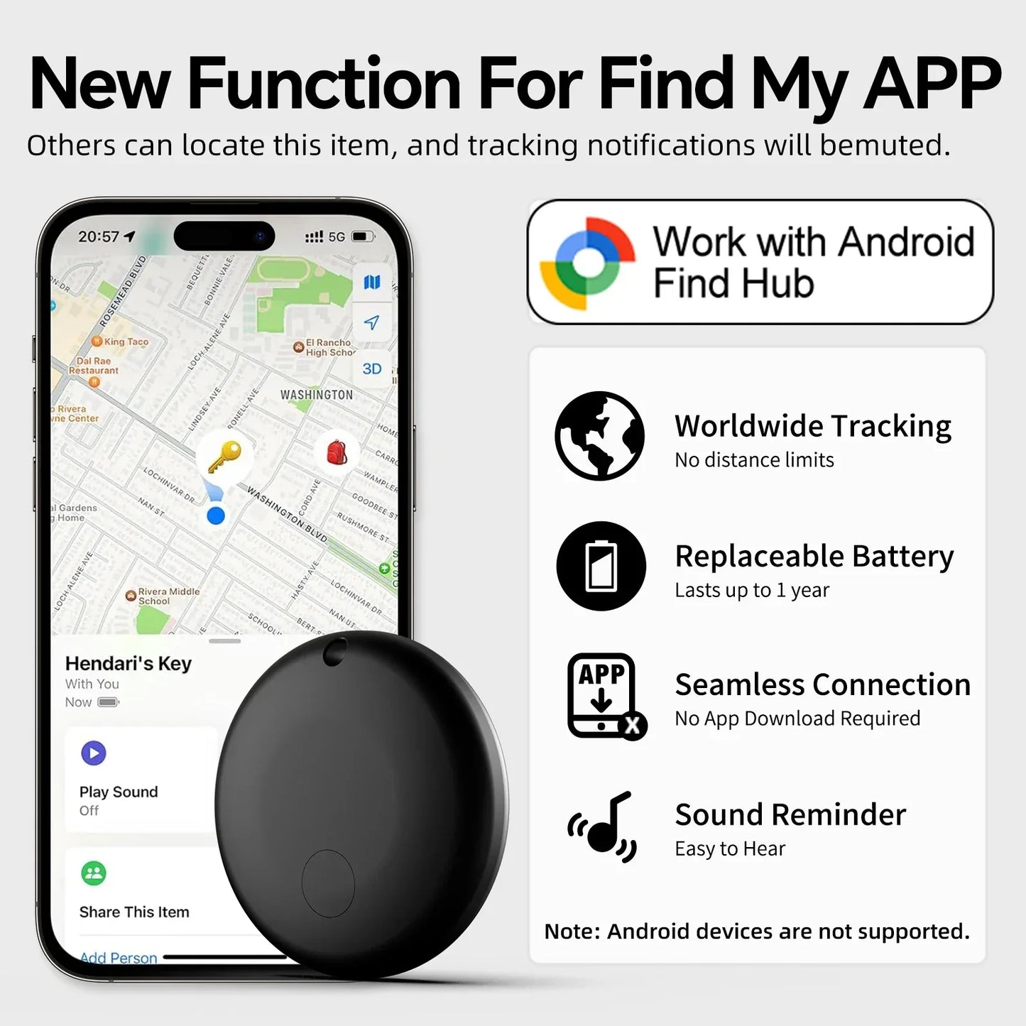 Mini Tag Gps Tracker Android Google Find My Gps Locator Air Tag Car Gps Tracking Device Gps Tracker Bicycle Electronics Security