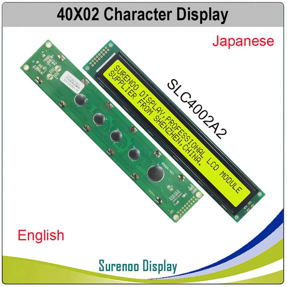 402 40X2 4002 Russian Japanese English Character LCD Module Display Screen LCM Yellow Green Blue with LED Backlight