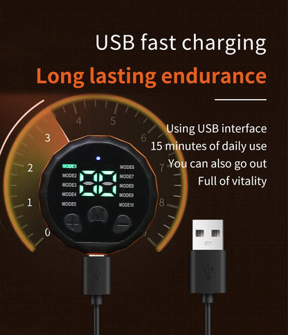 Abdominal Toning Belt EMS Muscle Stimulator Abs Trainer Muscle Toner USB Charge Body Shaping Lose Weight Fat Burn Fitness Unisex