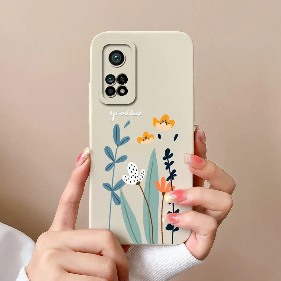 For Xiaomi Mi 10T 5G Phone Case Matte Liquid Silicone Shell For Xiaomi Mi 10T Pro 5G Cute Cat Cartoons Ultrathin Fashion Fundas