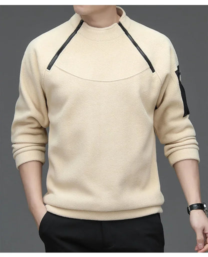 Men's Sweatshirs Spring Fall Long-sleeved T-shirt Top Loose Trend Round Neck Bottoming Shirt Lightweight Casual Sports
