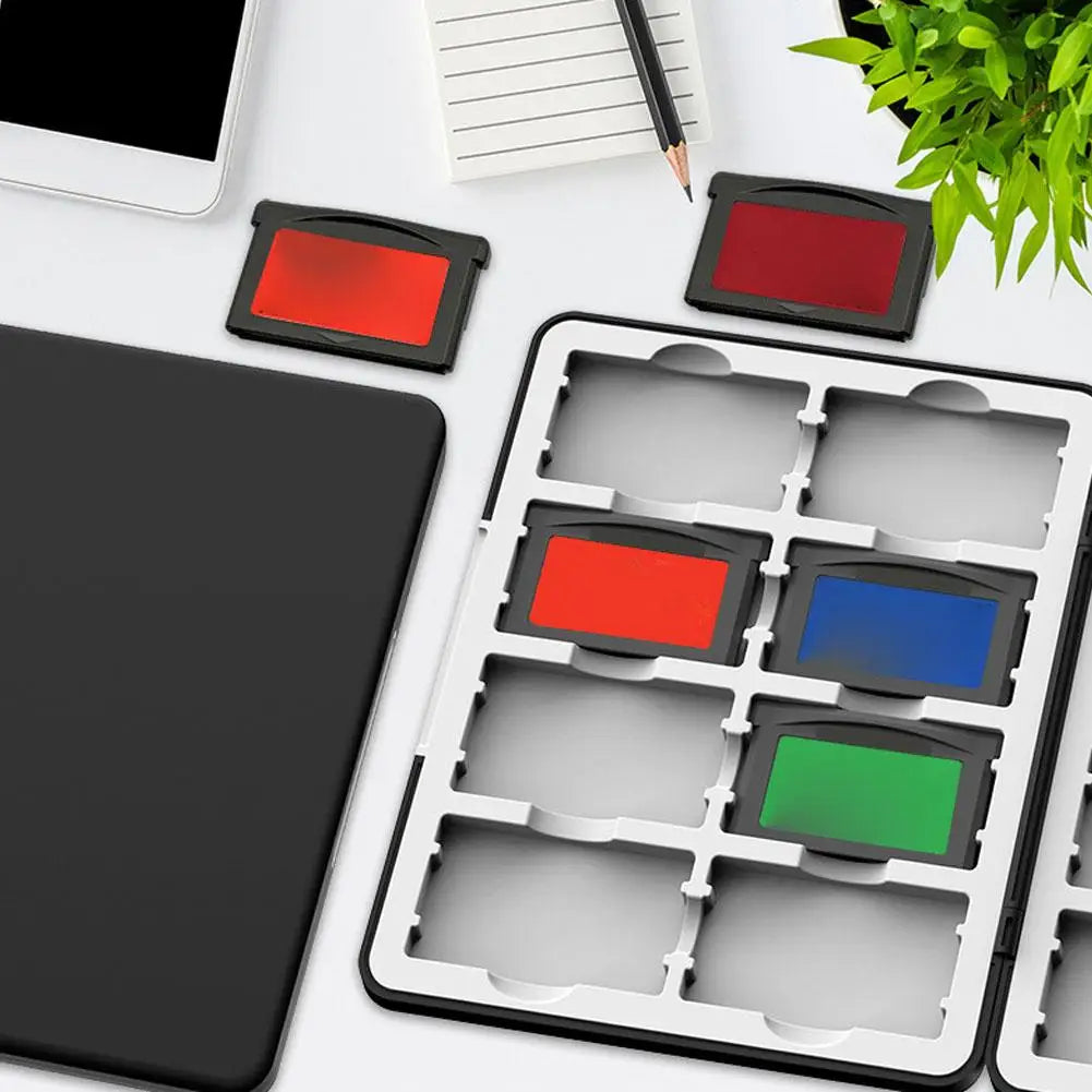 Portable 16 In 1 Game Card Storage Box for GBA BOY ADVANCE Magnetic Storage Box Dustproof Anti-fall Gaming Console Accessories