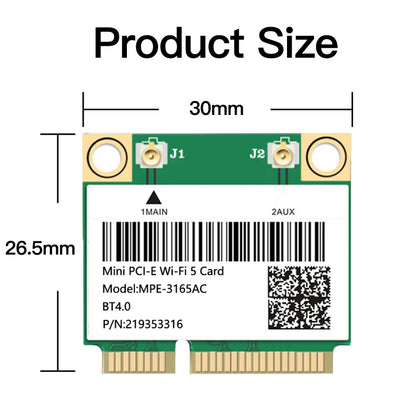 MC-AC7265 1200Mbps Bluetooth 4.2Mini PCI-E Interface 2.4G 5Ghz Wifi Card For Laptop