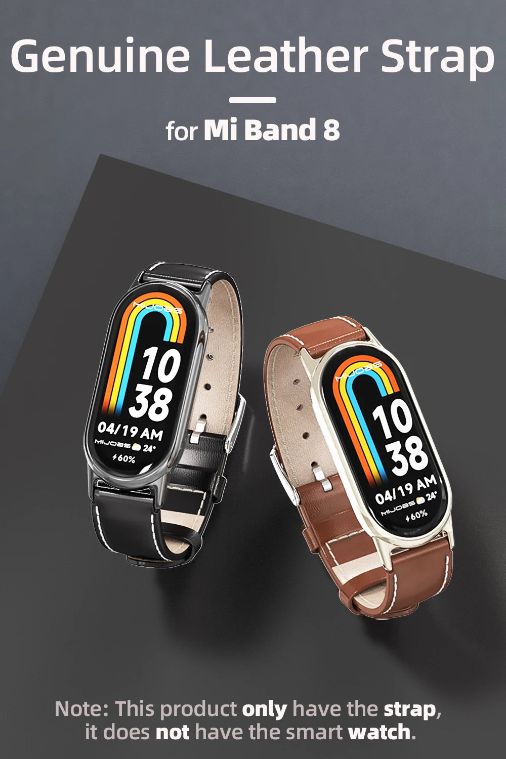 Strap for Xiaomi Mi Band 10 9 8 Bracelet Fashion Leather Replacement Wristband Miband 8 NFC Correa Mi Smart Band 8 9 Wrist Strap