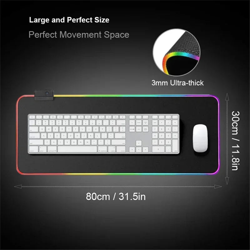 CORSAIR Mouse Pad Rgb Xxl Laptop Mat Gaming Mousepad Backlit Keyboard Gamer Girl Table Pads Desk