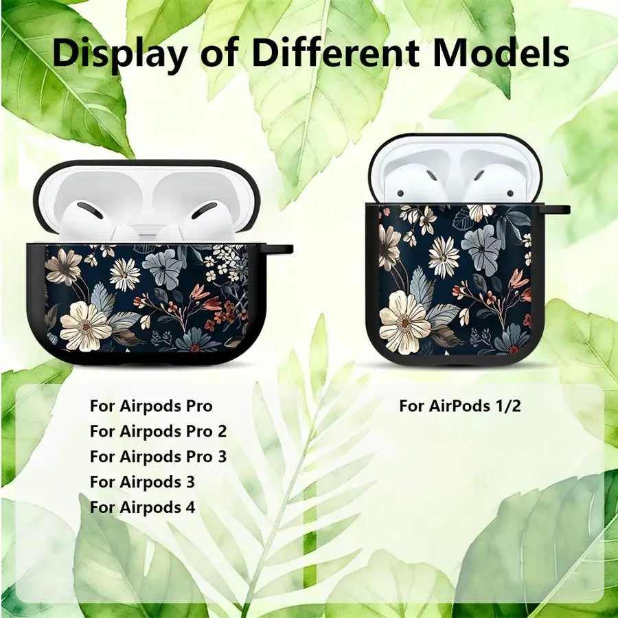 Cartoon Flower Butterfly Print Case For Airpods Pro2 1 Pro Pro3 4 2 3 Earphone Cases Cover