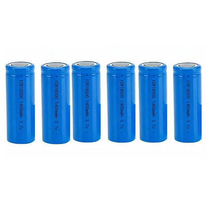 3.7V 18500 rechargeable lithium battery 1400mAh rechargeable battery flashlight strong lighting power tool battery