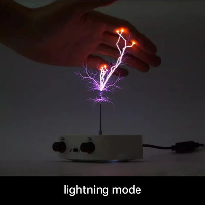 AC110-220V Input Dual Mode Music Tesla Coil Palm Tesla Coil High Frequency Voltage Pulse arc Generator  Artificial Lightning