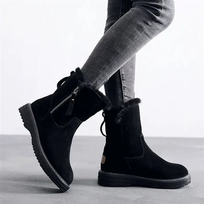 new women's shoes winter tide brand snow boots women  velvet thick warm short boots waterproof non-slip big cotton shoes