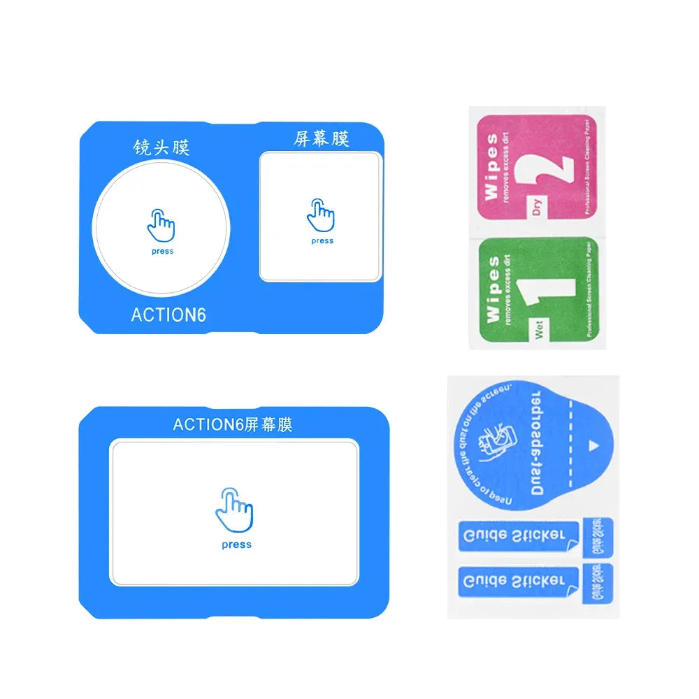 Screen Protector for DJI Osmo Action 6 Anti-scratch Screen Protective Glass Film Ultra-Clear for DJI Action 6 Accessories