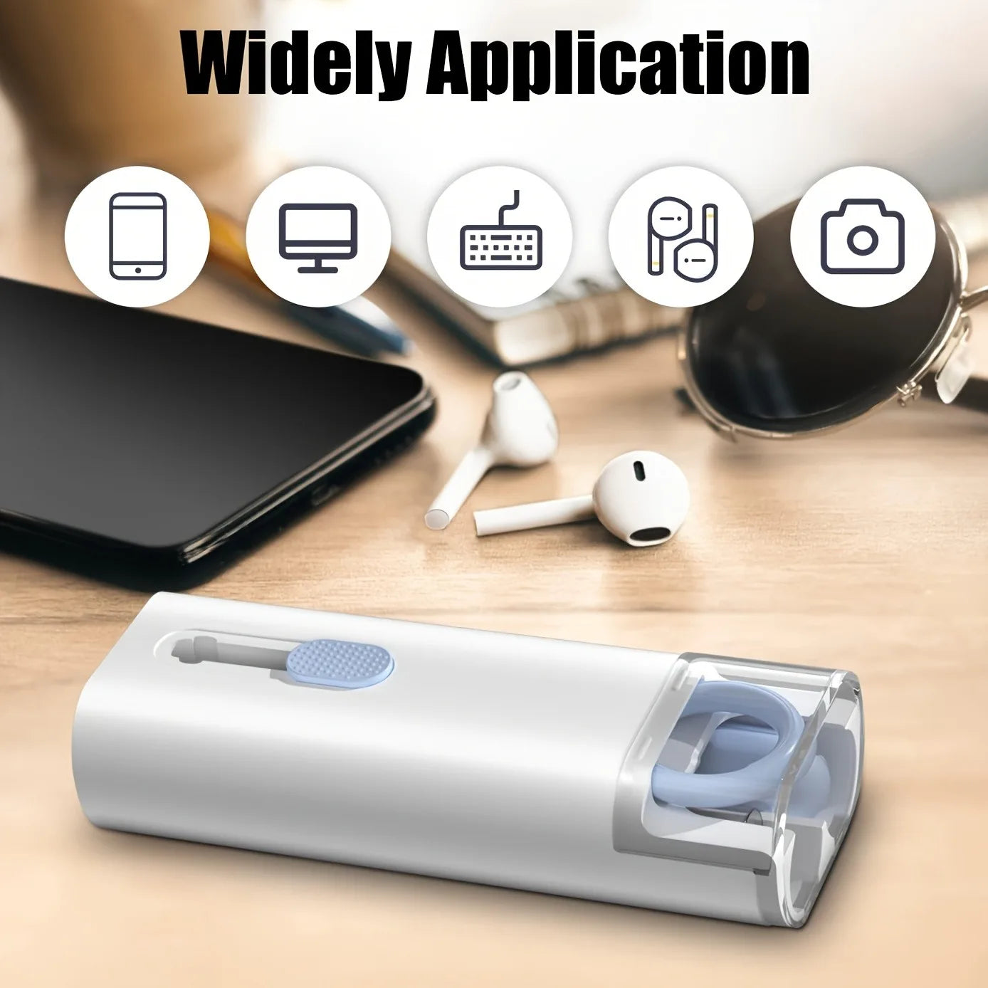 7-in-1 Wireless Earphone Cleaning Pen, Earbud Cleaning Pen, Keyboard Cleaning Brush, Laptop Screen, Keyboard, and Earphone Cleaning Kit, Multifunctional Cleaning Tool, Cleaning Set