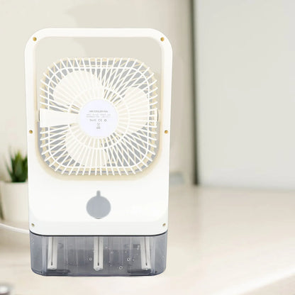 Portable Humidifying Fan Cooler Quiet 3 Gears Automatic Timing Cool Mist Evaporative Fan for Home