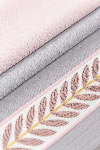 New Baby Velvet Seamless Stitching Wheat Ears Standing Edge Living Room Bedroom Blackout Curtain Blue Pink Nordic Simple Rhj