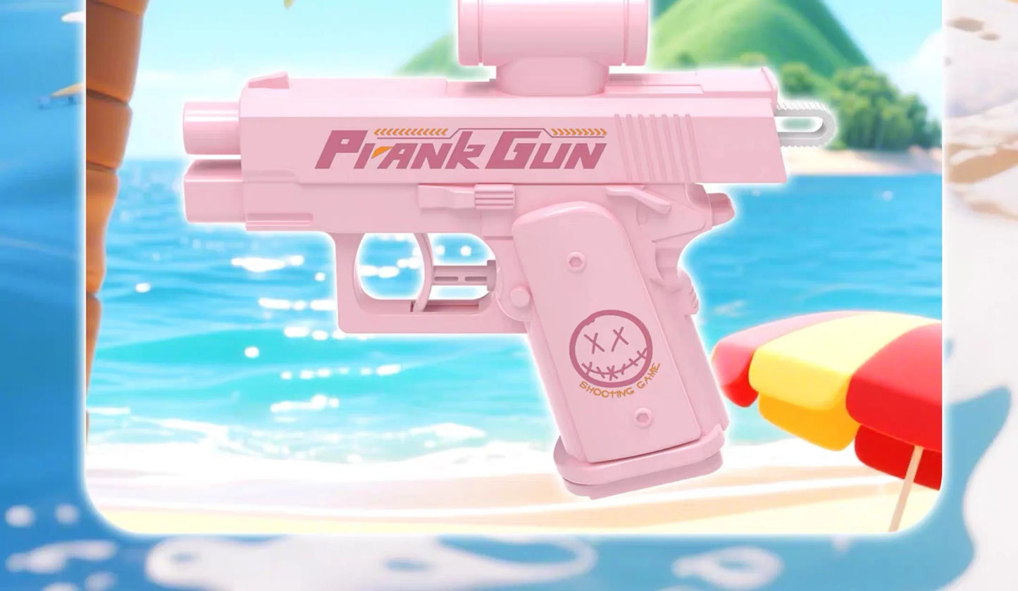 Two-Way Reverse Water Gun Prank Toys Mini Portable Squirt Gun for Kids Adults Summer Pool Beach Water Fight Stress Relief Gifts