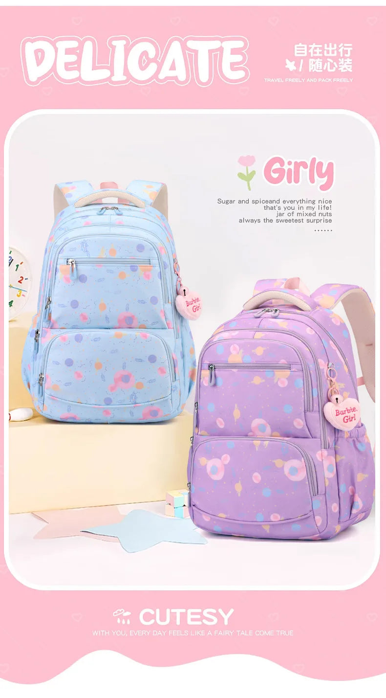 Child Girl Backpacks Primary Junior High School Bags for Girls Children Kids Bookbag Backpack 2025 Back to School Girl Schoolbag
